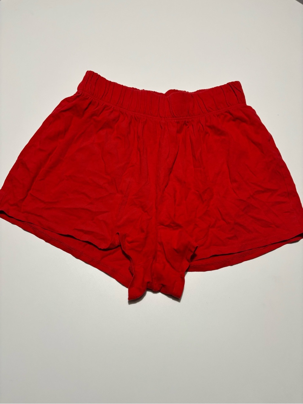 Wild Fable Bright Cherry Red Cotton Lounge Shorts